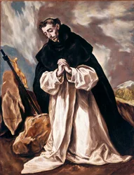 Santa Dominica en oración