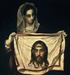 Santa Verónica con el Santo Sudario