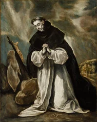 Español: Santo Domingo orante (Tipo-I) Santo Domingo en Oración