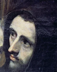 El Entierro del Conde de Orgaz, de una leyenda de 1323 (detalle)