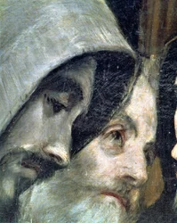 El Entierro del Conde de Orgaz, de una leyenda de 1323 (detalle)