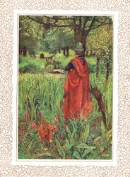 Farewell Fair Lily, ilustración de "Idylls of the King" de Alfred Tennyson (1809-92), publicado por Hodder & Stoughton