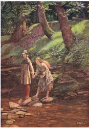 Rosalind y Celia (litografía)