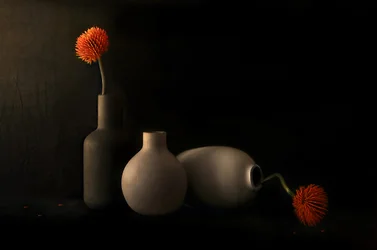Naturaleza muerta con flores de naranjo