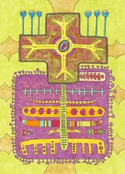 Estructura abstracta orgánica llena de vida