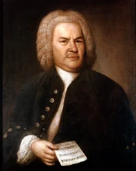 Johann Sebastian Bach 1685-1750, compositor y organista alemán, 1746