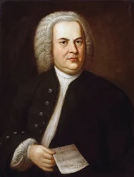 Retrato de Johann Sebastian Bach, por Haussmann, Elias Gottlob (1695-1774)