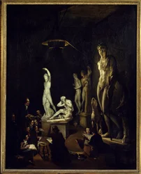 Sala de fundición de la Real Academia de Londres en 1770