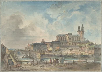 Vista de la catedral de Upsala desde el norte