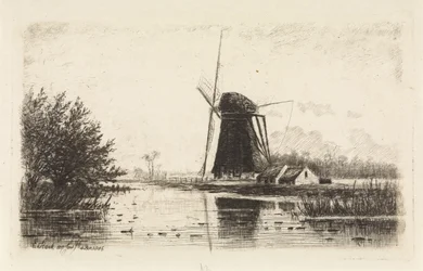 Molino de viento en Baambrugge