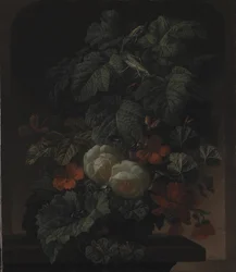 Un cuenco de flores