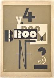 Portada de un número de 1923 de la revista de arte "Broom".