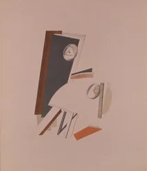 Los cobardes. Figurina para la ópera Victoria sobre el sol de A. Kruchenych, 1920-1921