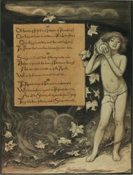 (Ilustración para Rubáiyát de Omar Khayyám) El presente escucha las voces del pasado
