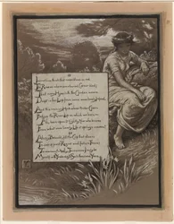 (Ilustración para Rubáiyát de Omar Khayyám) El labio del río