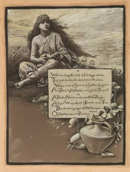(Ilustración para Rubáiyát de Omar Khayyám) La canción en el desierto