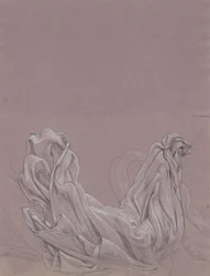 Figura Estudios (anverso); Estudio de cortinas (verso)