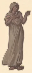 Estudio para chicas griegas bañándose, c. 1872