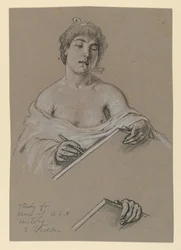 Estudio para "Musa de la Historia"