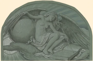 Estudio para "El eclipse del sol por la luna"