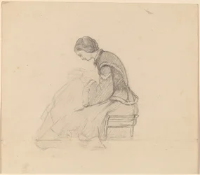 Estudio de una niña leyendo