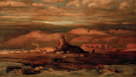 La esfinge en la orilla del mar