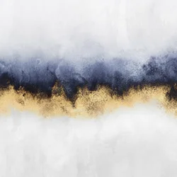Abstracto moderno en dorado y azul