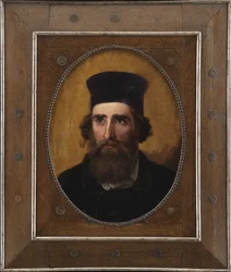 Retrato del pintor danés Thorald Læssøe (1816-1878)