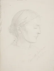 Mujer mayor de perfil