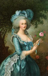 Retrato de María Antonieta con una rosa