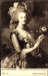 Retrato de la reina María Antonieta (1755-1793) (grabado)