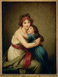 Madame Vigee-Le Brun y su hija Julie ...
