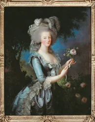 Retrato de la reina María Antonieta, también llamada María Antonieta con una rosa