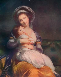 Louise Elisabeth Vigée Le Brun 1755-1842 con su hija Jeanne-Lucie, 1786, 1911
