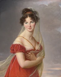 Retrato de Aglae Angelique Gabrielle de Gramont 1787-1842, esposa del General Alexander Lvovich Davy