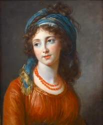 Retrato de Aglae de Gramont, nacida de Polignac (1768-1812) por Marie Louise Elisabeth Vigee Lebrun (Vigee-Lebrun) (1755-1842)