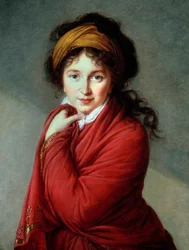 Retrato de la condesa Nathalie Golovine (Varvara Nikolaevna Golovina) (1724-1767) Pintura de Marie Elisabeth Louise Vigee Le brun (o Vigee-Lebrun o Vigee Lebrun) (1755-1842) siglo XIX Colección privada