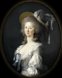 Retrato de María Luisa de Saboya 1749-1792, princesa de Lamballe