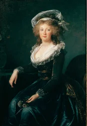 Retrato de María Teresa de Borbón Nápoles, Reina de Nápoles y Sicilia (1772-1807) luego esposa de Francisco II de Austria. Pintura de Elisabeth Vigée Le Brun (1755-1842) 1790 Nápoles, museo de Capodimonte