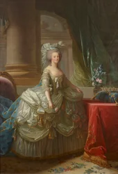 Retrato de la reina María Antonieta de Francia 1755-1793, c. 1785