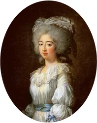 Retrato de Louise Marie Josephine, Condesa de Provenza, luego Reina de Francia