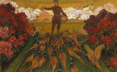 Alimentar a los faisanes