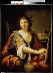 Alegoría de la pintura, autorretrato, 1658