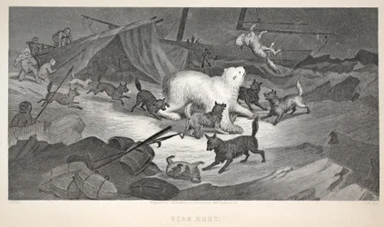 Caza de osos, ilustración de 