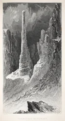 Monumento a Tennyson, ilustración de 