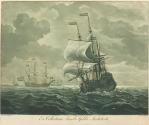 Escena de navegación de la colección de Jacob Gibbs, 1720s