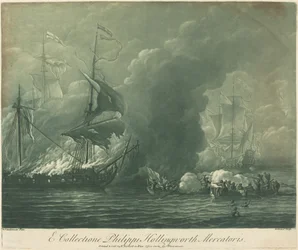 Escena de Navegación de la Colección de Philip Hollingworth, 1720s