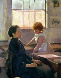 La escuela ha terminado, 1889 (detalle)