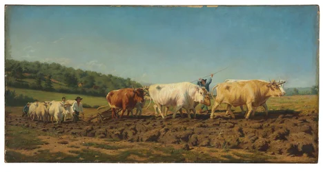 Arado en el Nivernais (también llamado El primer aderezo)