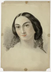 Cabeza de retrato femenino